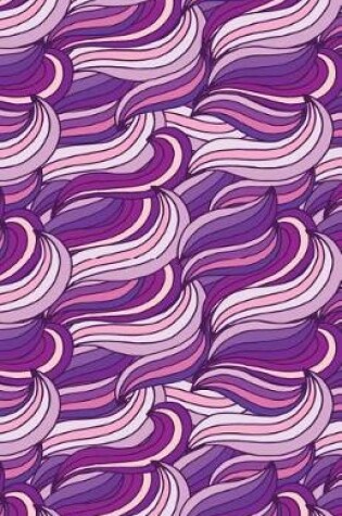 Cover of Journal Notebook Abstract Waves Purples