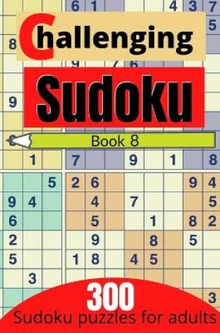 Cover of Challenging sudoku book 8