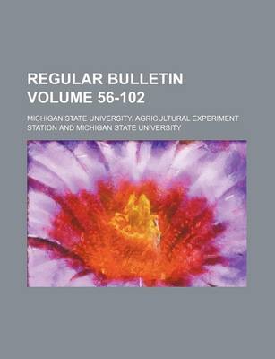 Book cover for Regular Bulletin Volume 56-102