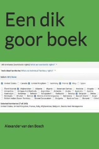 Cover of Een dik goor boek