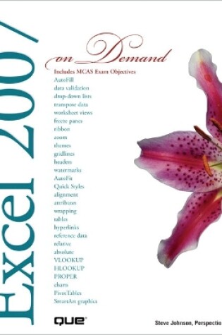 Cover of Microsoft Office Excel 2007 On Demand