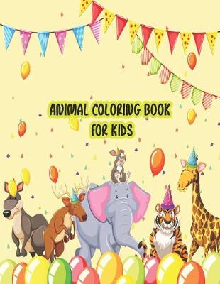 Book cover for Animal coloring book for kids