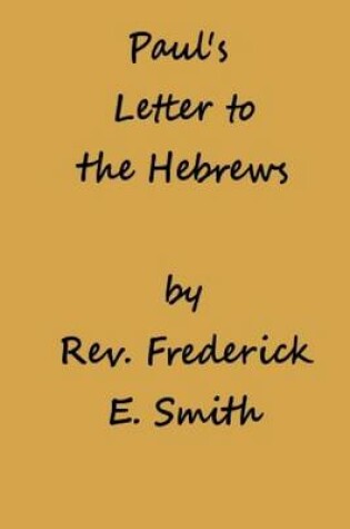 Cover of Paul's Letter to the Hebrews