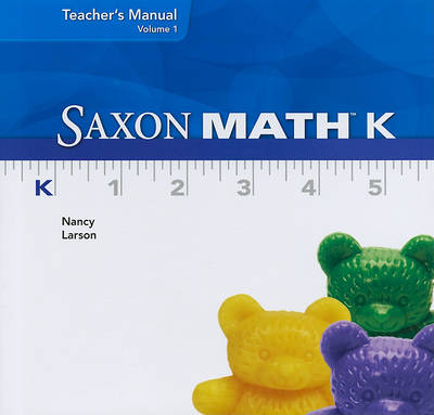 Book cover for Saxon Math K, Volume 1