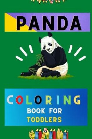 Cover of Panda coloring book for toddlers