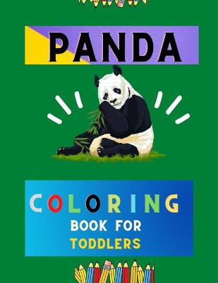 Book cover for Panda coloring book for toddlers