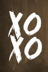 Book cover for Chalkboard Journal - XOXO (Brown)