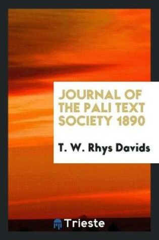 Cover of Journal of the Pali Text Society 1890