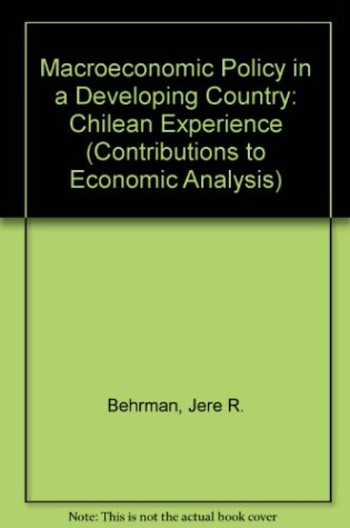 Cover of Macroeconomic Policy in a Developing Country