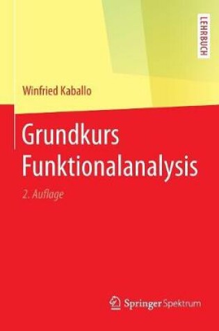 Cover of Grundkurs Funktionalanalysis