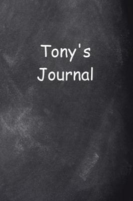 Cover of Tony Personalized Name Journal Custom Name Gift Idea Tony