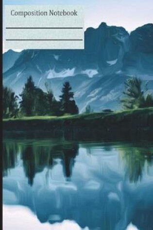 Cover of Mountain Lake Landscape Composition Notebook - Blank