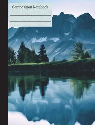 Book cover for Mountain Lake Landscape Composition Notebook - Blank