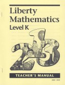 Cover of Liberty Mathematics Level K Teacher Book