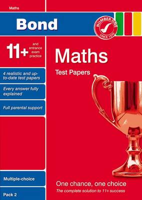 Book cover for Bond 11+ Test Papers Maths Multiple-Choice Pack 2