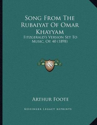 Book cover for Song From The Rubaiyat Of Omar Khayyam