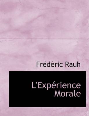 Book cover for L'Expacrience Morale