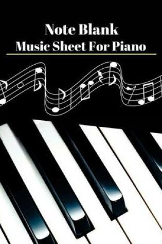 Cover of Note Blank Music Sheet for Pinno V.4