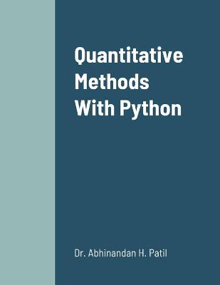 Book cover for Quantitative Methods With Python