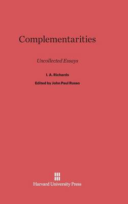 Book cover for Complementarities