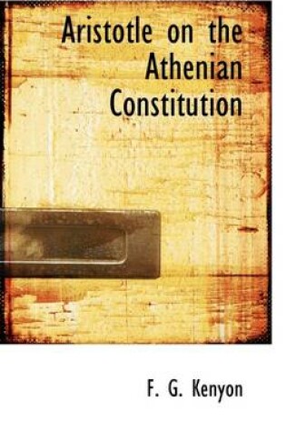 Cover of Aristotle on the Athenian Constitution