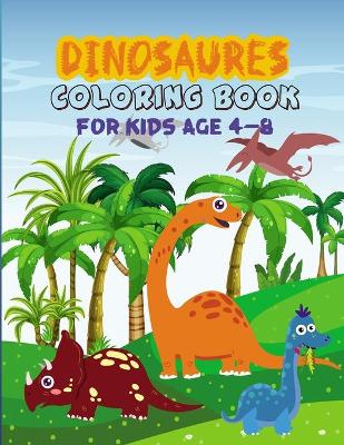 Book cover for Dinosaures Coloring Book