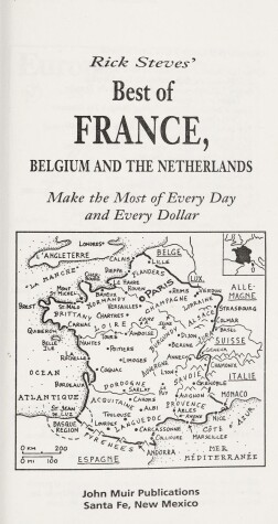 Book cover for Rick Steves' Best of France, Belgium and the Netherlands 1995