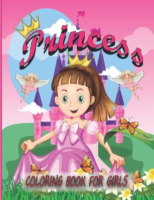 Book cover for Princess Coloring book for girls