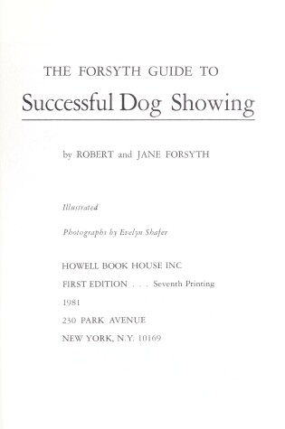 Cover of The Forsyth Guide to Successful Dog Showing