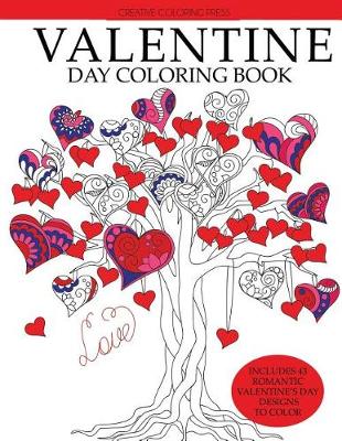 Book cover for Valentine Day Coloring Book