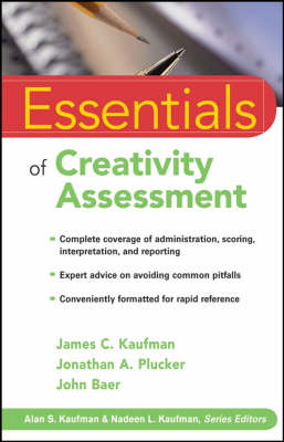 Cover of Essentials of Creativity Assessment