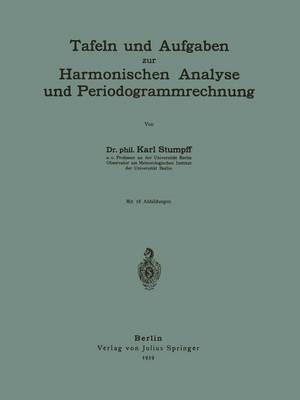 Book cover for Tafeln Und Aufgaben Zur Harmonischen Analyse Und Periodogrammrechnung