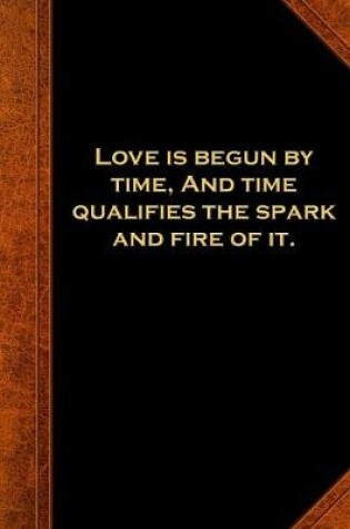 Cover of 2020 Daily Planner Shakespeare Quote Love Time Spark Fire 388 Pages