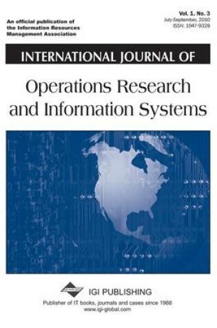 Cover of International Journal of Operations Research and Information Systems