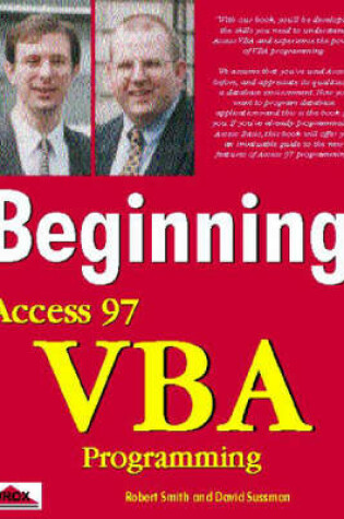 Cover of Beginning Access 97 VBA Programming