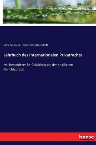 Cover of Lehrbuch des Internationalen Privatrechts