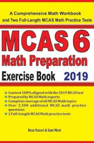 Cover of MCAS 6 Math Preparation Exercise Book