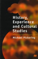 Book cover for History, Experience, and Cultural Studies