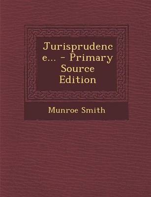 Book cover for Jurisprudence... - Primary Source Edition