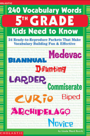 Cover of 240 Vocabulary Words 5th Grade Kids Need to Know