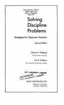 Book cover for Solving Discipline Problems