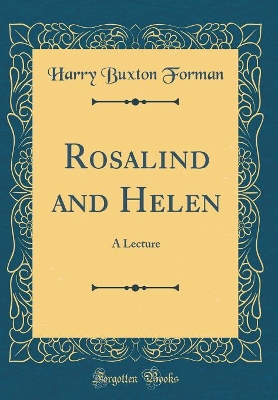 Book cover for Rosalind and Helen