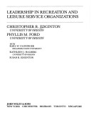 Book cover for Leadership in Recreation and Leisure Service Organizations