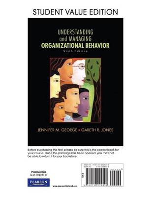 Book cover for Understanding and Managing Organizational Behavior, Student Value Edition Plus 2014 Mylab Management with Pearson Etext -- Access Card Package