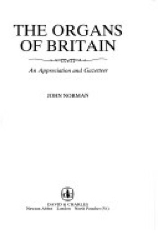 Cover of Organs of Britain