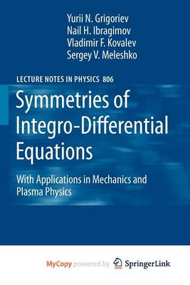 Book cover for Symmetries of Integro-Differential Equations