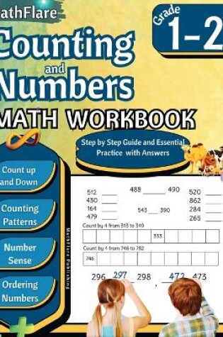 Cover of Counting and Numbers Math Workbook 1st and 2nd Grade