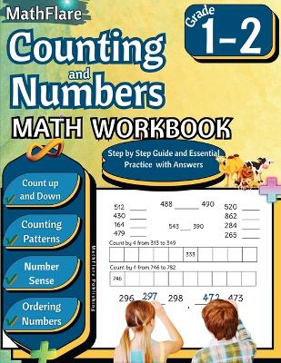 Cover of Counting and Numbers Math Workbook 1st and 2nd Grade