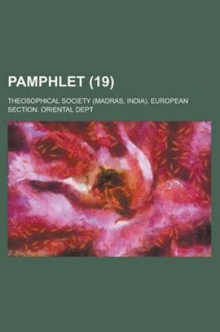 Cover of Pamphlet Volume 19