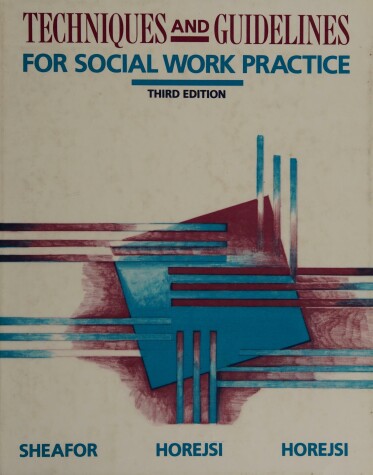 Book cover for Techniques Gdelines Social Wrk